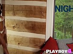 Gorgeous Milf Shay Marie Rips Lingerie In Horny Striptease, Showing Big Tits And Ass