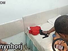 Iza Black's first porn, riding hung guy hard