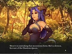 Crossdressing shemale temptress seduces angel in hentai game