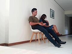 The latina with a big ass gets deepthroated in homemade video