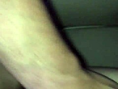 A stranger bends her over on the sofa for rough bareback doggystyle fucking