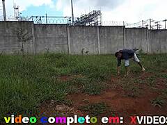 tattooed crossdresser fucks stranger outdoor 😈