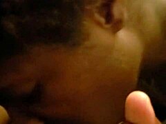 Stud chick sucks big black cock deepthroat