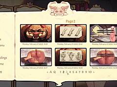 She undresses while I paint her big tits like my French girls