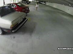 spicy latina teen blows in mall parking lot