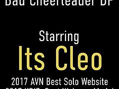 Busty Cheerleader Cleo Gets Doggy Dicked by Horny Neighbor