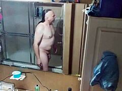 westlloyd caught on hidden cam in elephant nose briefs, prepping for work in leopard print.