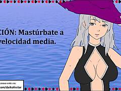 European spanish mistress rescues slave with joi and fucking in witch roleplay