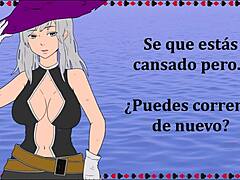 A witch mistress saves you and dominates you in a femdom roleplay