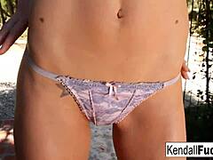 Kendall Karson is showing off her hot legs, tits, and tight ass