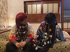 Married Mature Woman Forced Into Cosplay Deepthroat Creampie