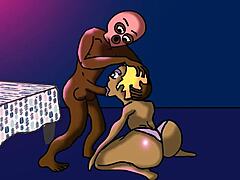 बिग ब्लैक बूटी एनिमेशन फक 😈