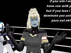 in the pov view, the boxing sexbot engages in intense sexual activity with the user, delivering powerful thrusts and sensations