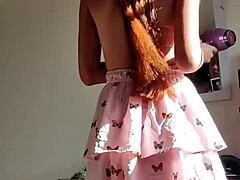 i’m spyin’ on my stepsis, she catches me recordin’ and lets me touch