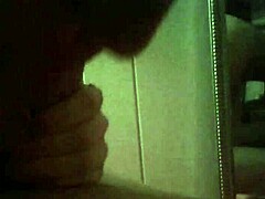 The big tit teen eagerly takes cum in her mouth during the blowjob