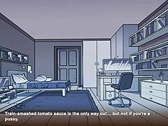 Petite milf explains in game episode