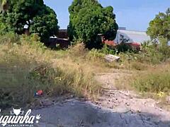 Intense Public Masturbation With Big Cock Outdoors