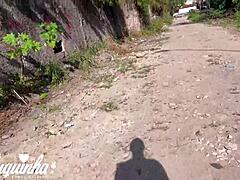 Intense Public Masturbation With Big Cock Outdoors