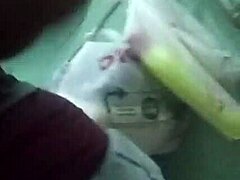 Subtle thong outline in tight jeans