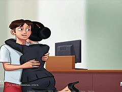 SummertimeSaga: Mommy Offers Sex for Cash in Hentai Masturbation Scene