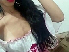 Paloma Veiga, A Shemale, Fulfills Her Interracial Desires In Solo Play