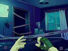 In Cybersex 2077, she gets anal blowjob and creampie