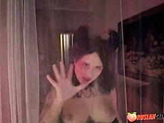 i fucked my roomie, spooky miss foxy elise, on halloween night with cumshot