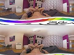 Sexlikereal nuru massage vr360 60fps holivr with teen in cowgirl