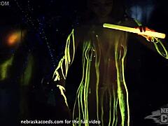 Glowstick Experiment Dominates Areana Fox Backstage