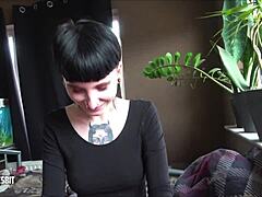 Fuck the pig, Lou Nesbit and Lia Louise in femdom pegging domination