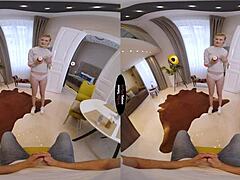 Stepbrother uses new toy on shaved pussy