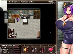 Karryn prisi�n hentai game features big tits and ass masturbation
