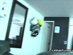 super hot tattooed latina teen gets a big cock in casting