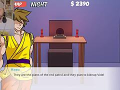 Dragon Girl X gets creampie in Dragon Ball game.