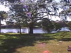 Public flashing and outdoor fun: Iowa college girls on vacation in Florida