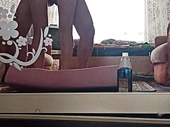 kazakh couple filming their home video 😊