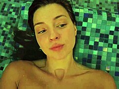 Watch melena maria rya play with her wet pussy in the pool?