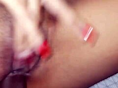 Intense anal assfucking with deep penetration and stretching.