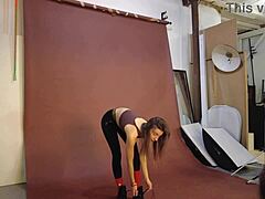 Hey, check Melena Maria Rya nude in backstage shooting vid! 😍