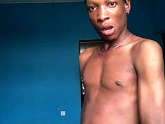 horny twink craving that massive ebony cock in homemade fun