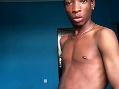 horny twink craving that massive ebony cock in homemade fun