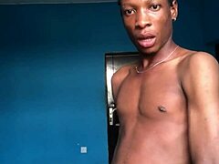 horny twink craving that massive ebony cock in homemade fun