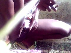 Landlord caught me teasing with my panties down showing off my pussy.