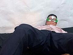 dude, watch this guy pounding his mattress hard! 😄