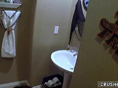 pervert teen swallows on family strokes night