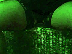 Amateur Wife in Stockings Gives Detailed Jerk Off Instructions to Her Husband in the Bedroom