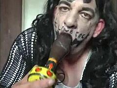 Bisexual sissy Mark Wright craves real cock fucking despite virgin status.