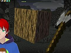 Equipping our girl with a golden bikini in Hornycraft