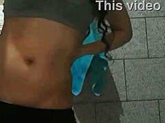 Asian Babe Fucks Herself with Dildo in Bathroom