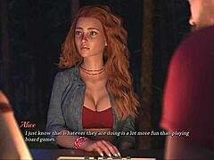 She flaunts her big tits and shaved pussy in close up